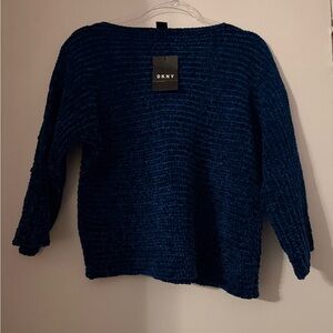 DKNY Women's Deep Blue Boatneck Sweater XS